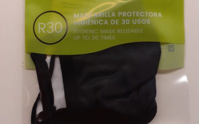 Mascarillas higiénicas y de protección tipo EPI
