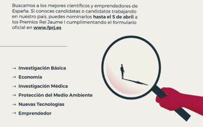 Abierta la Convocatoria Premios Jaume I