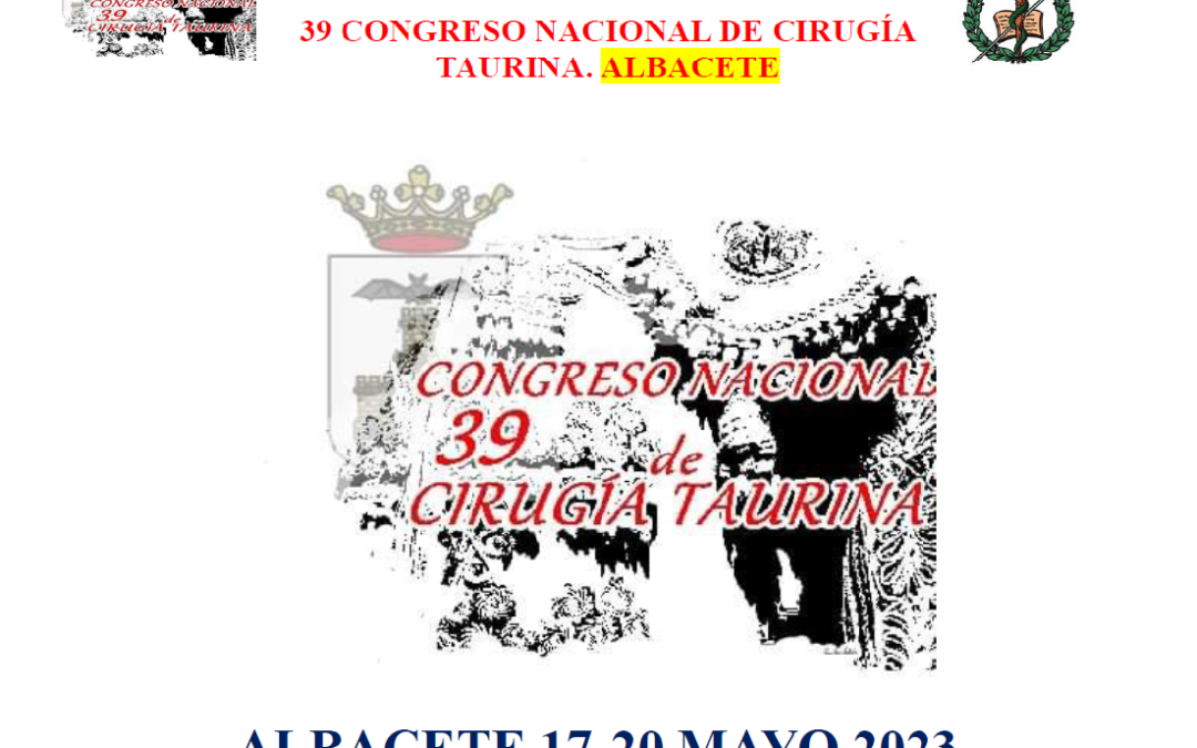 39 Congreso Nacional de Medicina Taurina