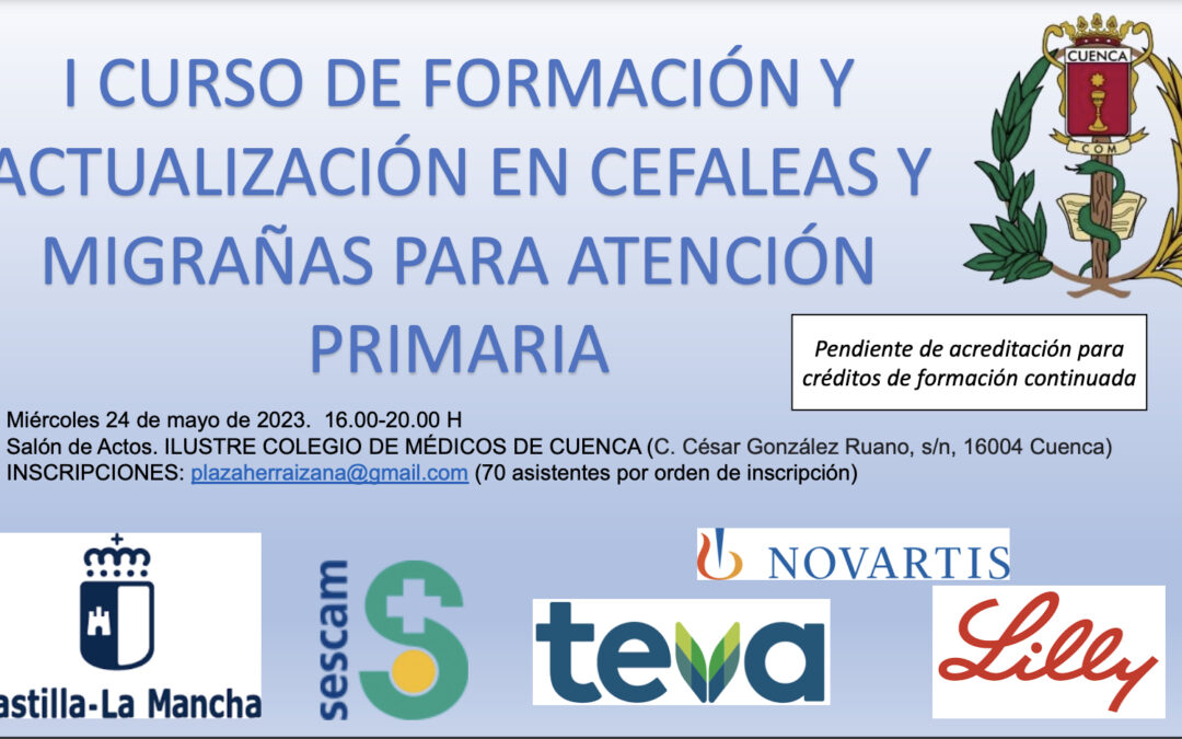 I Curso de Formación y Actualización en Cefaleas y Migrañas para Atención Primaria