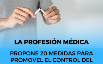 La profesión médica propone 20 medidas para promover el control del tabaquismo y avanzar en su regulación en España