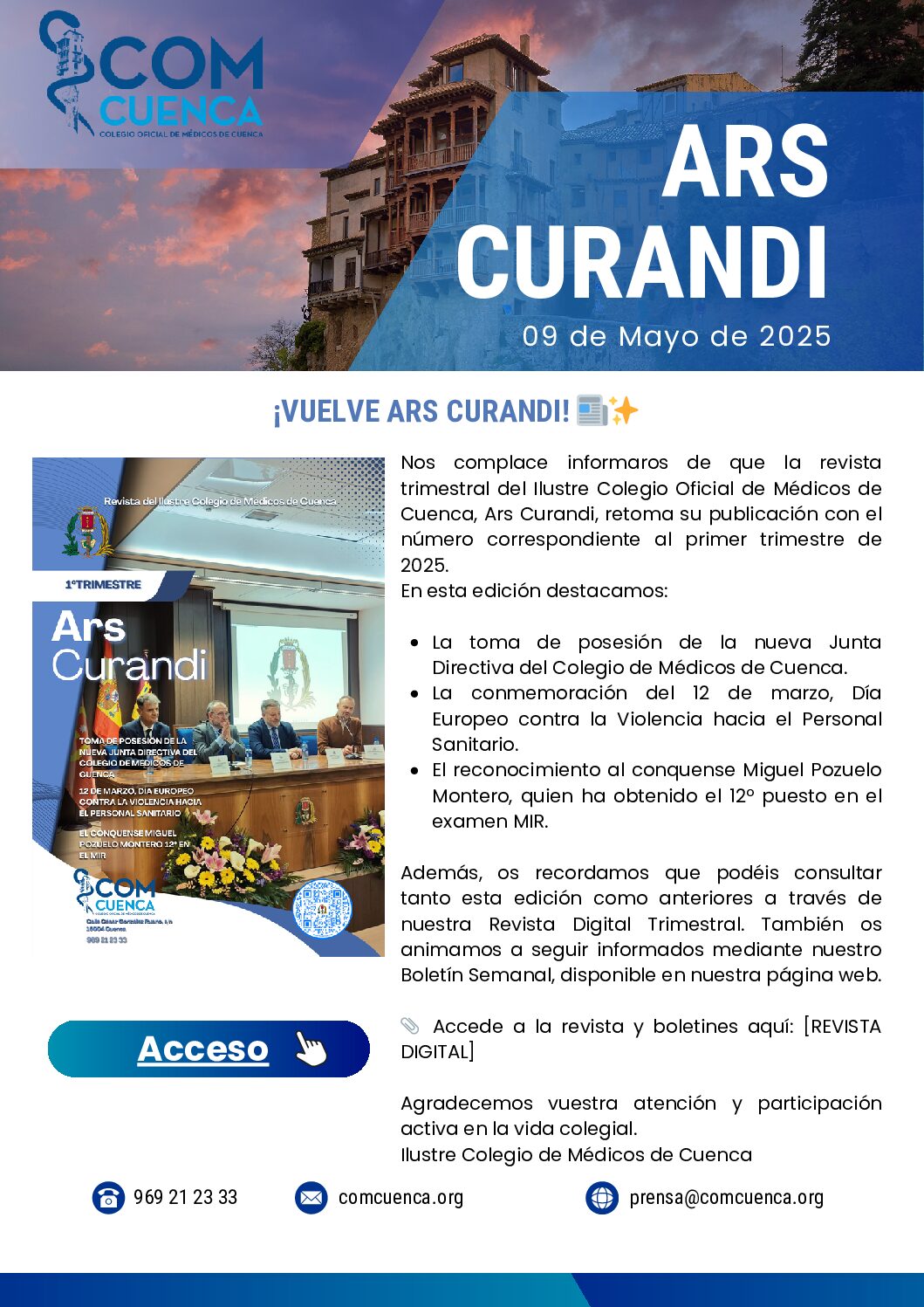 ¡VUELVE ARS CURANDI! 📰✨