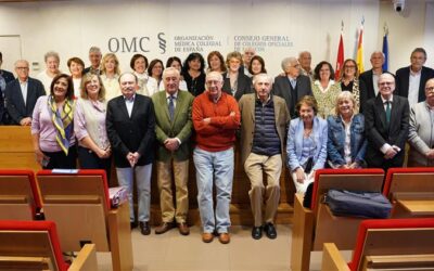 Nuestra Vocal de Médicos Jubilados; Pilar Pinos Villanueva estuvo presente la Sección colegial de Médicos Jubilados de la Organización Médica Colegial (OMC)