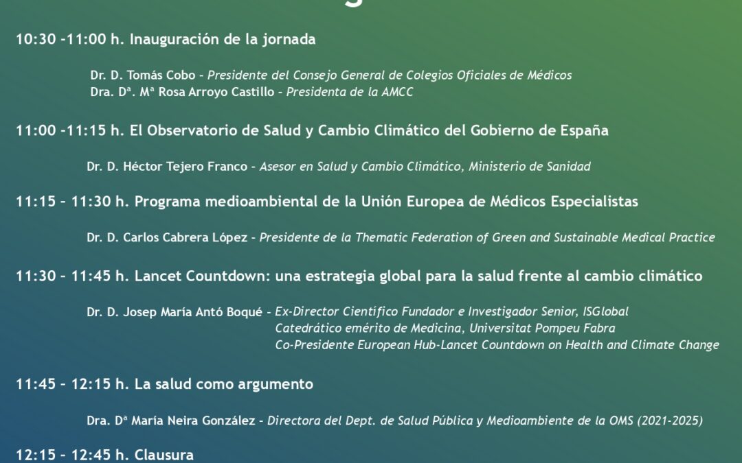 Jornada, LA MEDICINA, LA SALUD Y EL CLIMA